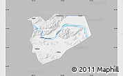 Gray Map of Zhaoqing Shi, single color outside