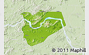 Physical Map of Zhaoqing Shi, lighten