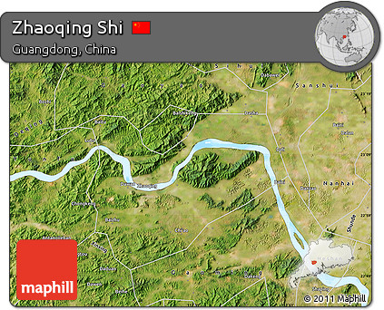 Satellite Map of Zhaoqing Shi
