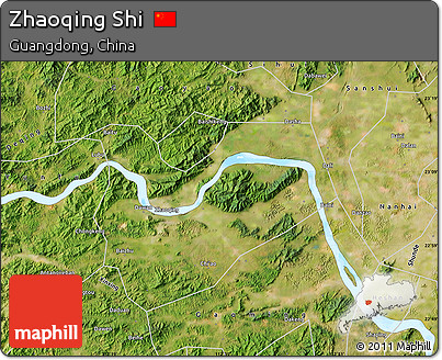Satellite Map of Zhaoqing Shi