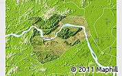 Satellite Map of Zhaoqing Shi, physical outside