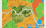 Satellite Map of Zhaoqing Shi, political outside