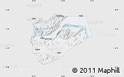 Silver Style Map of Zhaoqing Shi, single color outside