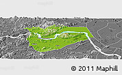 Physical Panoramic Map of Zhaoqing Shi, desaturated