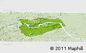 Physical Panoramic Map of Zhaoqing Shi, lighten