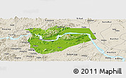 Physical Panoramic Map of Zhaoqing Shi, shaded relief outside