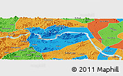 Political Panoramic Map of Zhaoqing Shi