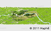 Satellite Panoramic Map of Zhaoqing Shi, physical outside