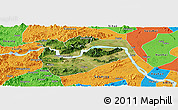 Satellite Panoramic Map of Zhaoqing Shi, political outside