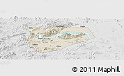 Shaded Relief Panoramic Map of Zhaoqing Shi, lighten, desaturated