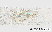 Shaded Relief Panoramic Map of Zhaoqing Shi, lighten
