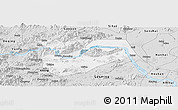 Silver Style Panoramic Map of Zhaoqing Shi