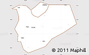 Classic Style Simple Map of Zhaoqing Shi, cropped outside
