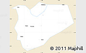 Classic Style Simple Map of Zhaoqing Shi, single color outside