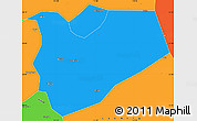 Political Simple Map of Zhaoqing Shi