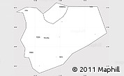 Silver Style Simple Map of Zhaoqing Shi, cropped outside
