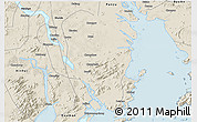 Shaded Relief 3D Map of Zhongshan