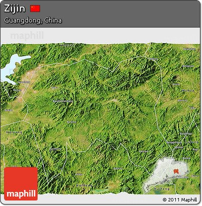 Satellite 3D Map of Zijin