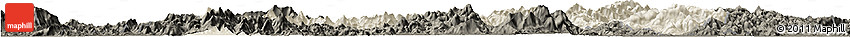Shaded Relief Horizon Map of Zijin, darken