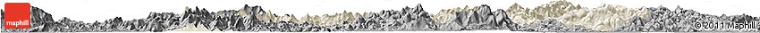 Shaded Relief Horizon Map of Zijin, darken, desaturated