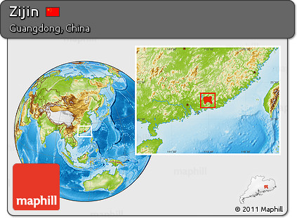 Physical Location Map of Zijin