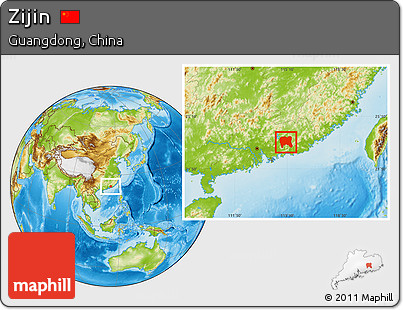 Physical Location Map of Zijin