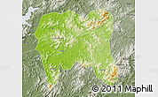 Physical Map of Zijin, semi-desaturated