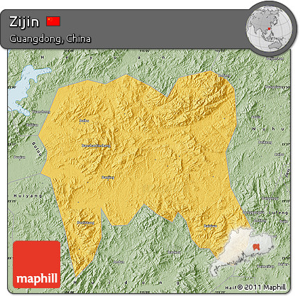 Savanna Style Map of Zijin