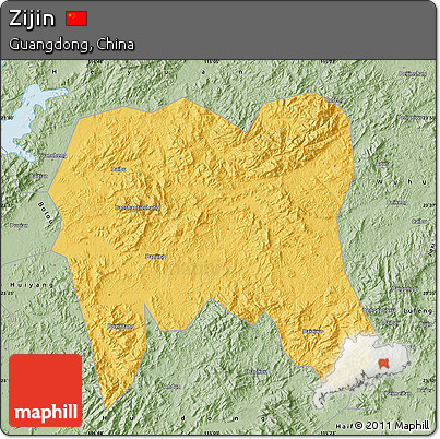 Savanna Style Map of Zijin