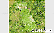 Physical 3D Map of Beiliu, satellite outside