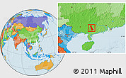 Political Location Map of Beiliu