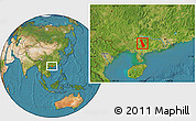 Satellite Location Map of Beiliu
