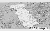 Gray Panoramic Map of Beiliu
