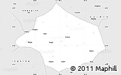 Silver Style Simple Map of Binyang