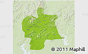 Physical 3D Map of Bobai, lighten