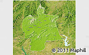 Physical 3D Map of Bobai, satellite outside