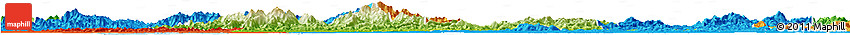 Physical Horizon Map of Bobai, political outside Physical Horizon Map of Bobai, political outside