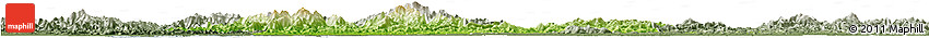 Physical Horizon Map of Bobai, semi-desaturated