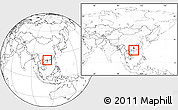 Blank Location Map of Bobai, within the entire country