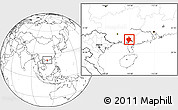 Blank Location Map of Bobai