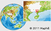 Physical Location Map of Bobai, highlighted parent region
