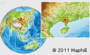 Physical Location Map of Bobai