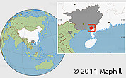 Savanna Style Location Map of Bobai, highlighted country, highlighted parent region