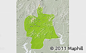 Physical Map of Bobai, lighten, semi-desaturated