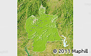 Physical Map of Bobai, satellite outside