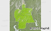 Physical Map of Bobai, semi-desaturated