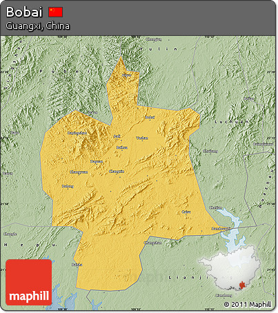 Savanna Style Map of Bobai