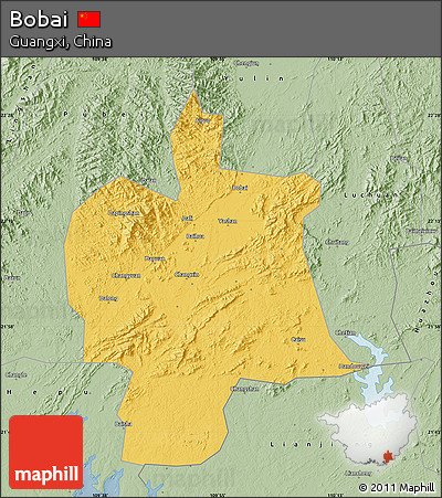 Savanna Style Map of Bobai