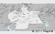 Gray Panoramic Map of Bobai