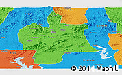 Political Panoramic Map of Bobai